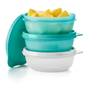 Tupperware pırıltı şeker kaplar 300 ml 3lü set sıkı kapaklı simli saklama kabı