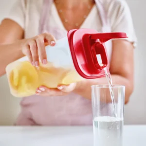 upperware çok amaçlı sürahi 2 litre kırmızı kapak sızdırmaz içecek ve bakliyat kabıdonec