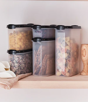 Tupperware oval set bakliyat saklama kabı kiler düzenleyici 5li