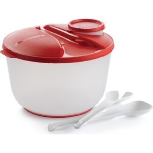 Tupperware Buyuk Salata Kasesi ve Sos Kabi Seti Sızdırmaz Kapaklı