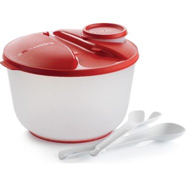 Tupperware Buyuk Salata Kasesi ve Sos Kabi Seti Sızdırmaz Kapaklı