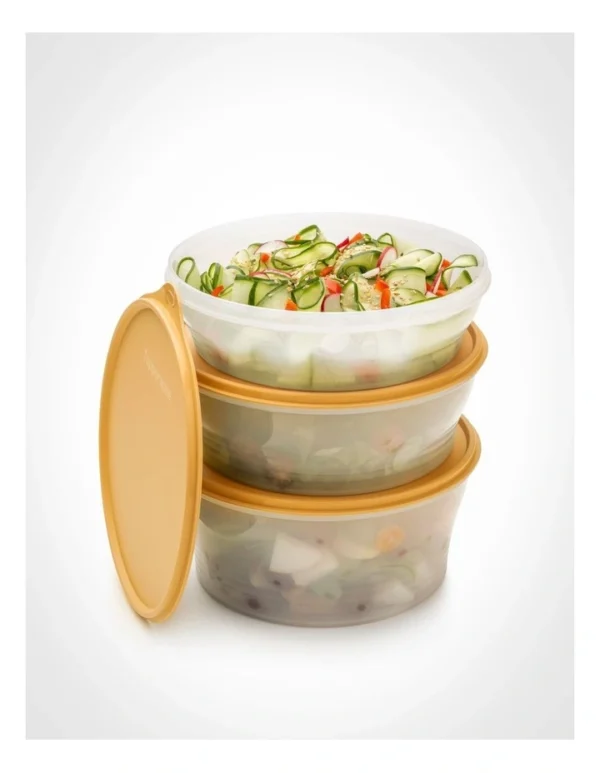 Tupperware Klasik Mucize Boy Üçlü Set Şeffaf Saklama Kapları