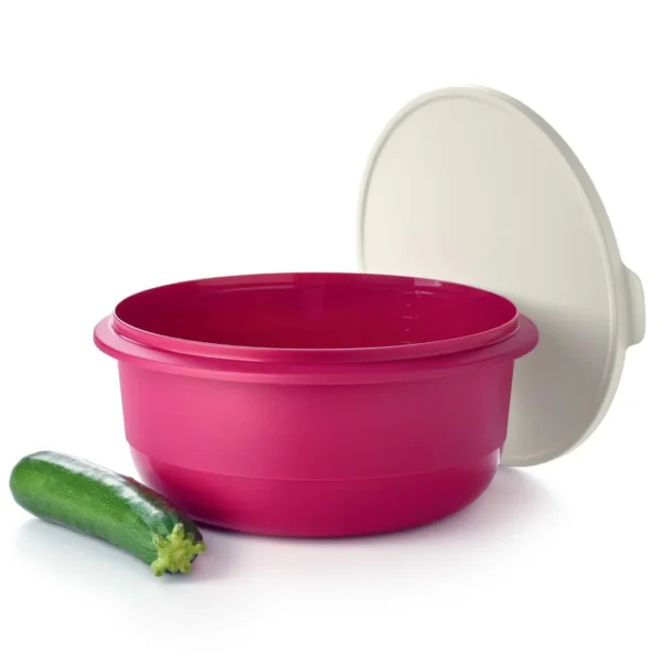 Tupperware Miksim 9 Litre Bordo Beyaz Sıkı Kapaklı Hazırlama Kabı