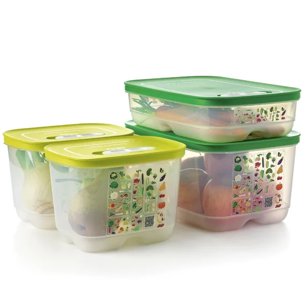 Tupperware Sera 4lü Set Sebze ve Meyve Taze Tutucu Saklama Kabi