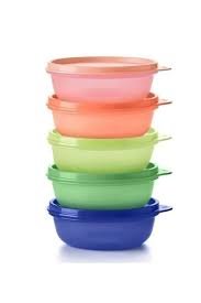 Tupperware Şeker Kap 5'li Set 300 ml Yeni Renkler Saklama ve Servis Kabı